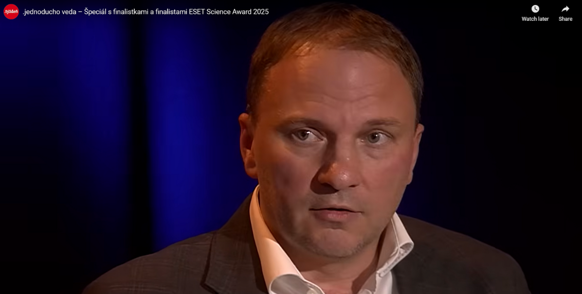 Martin Kahanec v podcaste finalistov ESET Science Award