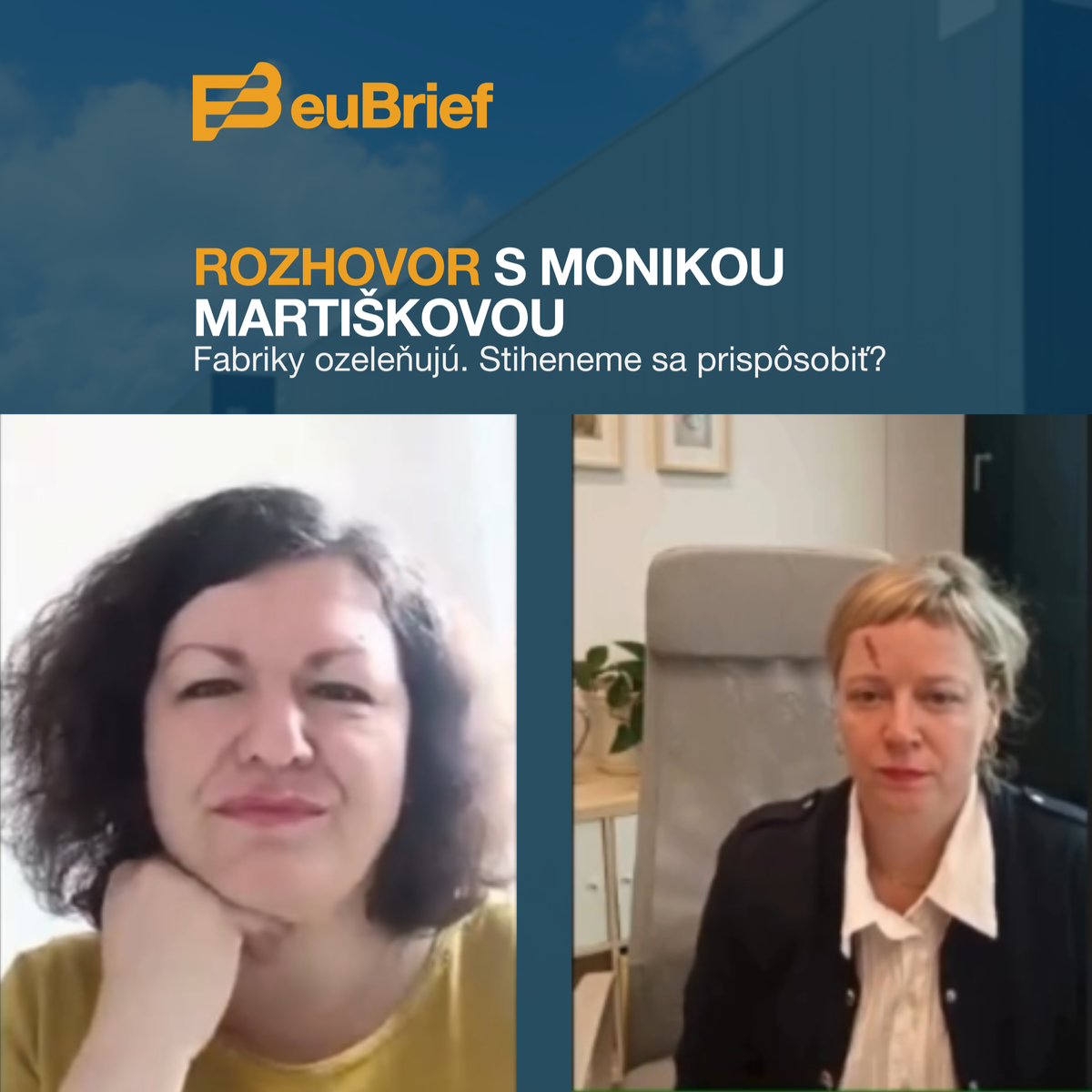 Monika Martišková v rozhovore pre euBrief o dekarbonizácii, pracovných miestach